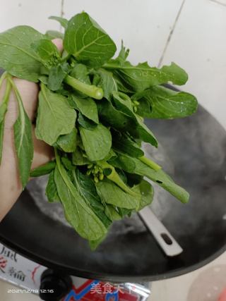 瘦肉猪肝油菜汤的做法步骤：3