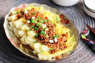 蒜蓉肉末蒸娃娃菜的做法步骤：10