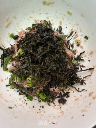 紫菜肉馅饺子的做法步骤：5