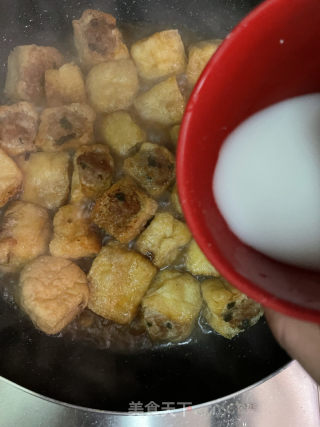 煎酿油豆腐的做法步骤：9