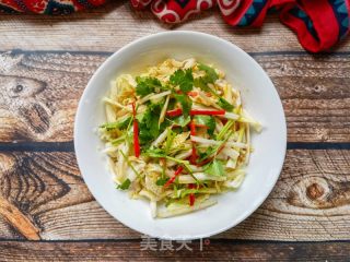 小米椒香菜拌白菜芯的做法步骤：9
