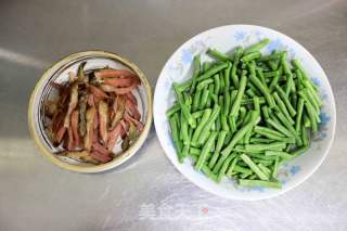 腊肉炒豇豆的做法步骤：3