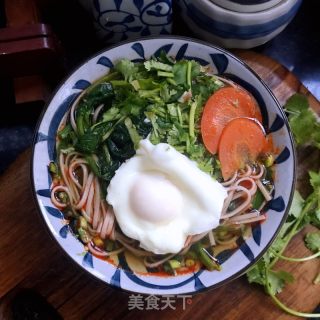 菠菜鸡蛋酸汤面的做法步骤：10
