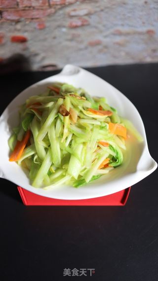 蒜香茭白菜的做法步骤：7