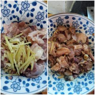 鹿茸菇蒸鸡的做法步骤：2