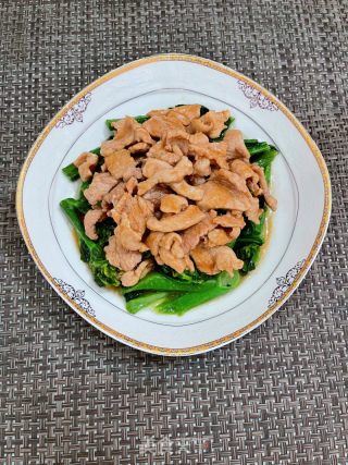 芥蓝肉片的做法步骤：12