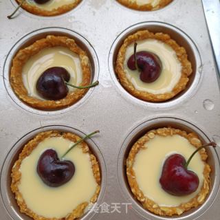 燕麦红薯车厘子蛋挞的做法步骤：14