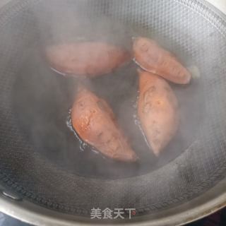 燕麦红薯车厘子蛋挞的做法步骤：1