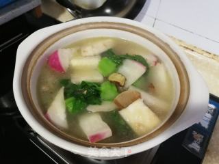 咸肉香芋萝卜煲的做法步骤：8