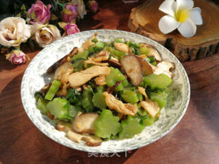 鸡肉香菇炒芥菜的做法步骤：6