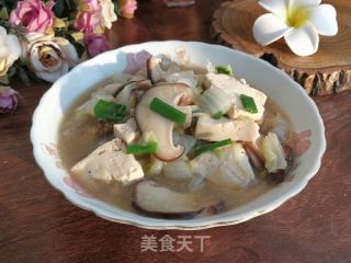 白菜香菇炖豆腐的做法步骤：6