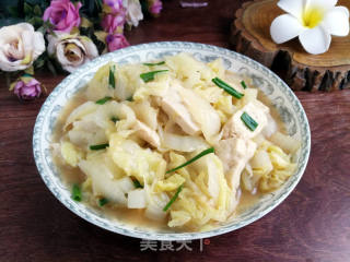 白菜烧豆腐的做法步骤：7