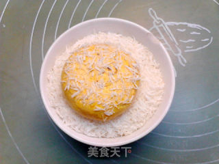 腊肉蘑菇雪花南瓜饼的做法步骤：19
