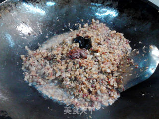 腊肉蘑菇雪花南瓜饼的做法步骤：8