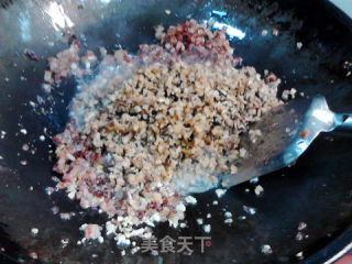 腊肉蘑菇雪花南瓜饼的做法步骤：7