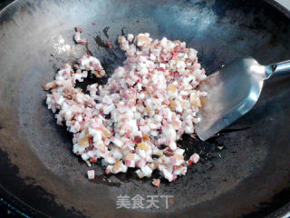 腊肉蘑菇雪花南瓜饼的做法步骤：5
