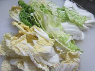 蘑菇炒黄心菜的做法步骤：3