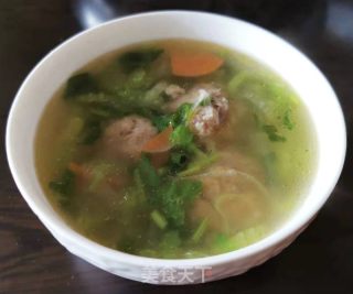 芹菜肉丸汤的做法步骤：9