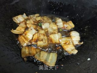 肉片白玉菇炒香芹的做法步骤：8