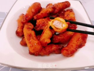 糖醋里脊的做法步骤：16