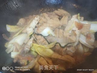 五花肉烧豆腐片的做法步骤：5