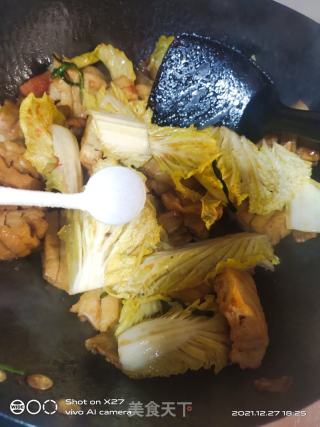 五花肉烧豆腐片的做法步骤：4