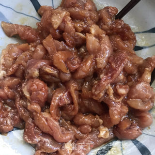 蒜苔炒肉丝的做法步骤：3