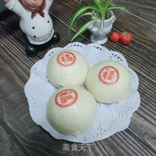 福字馒头的做法步骤：8