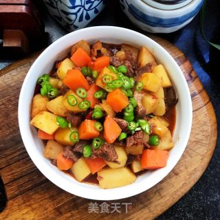 香辣牛肉炖土豆的做法步骤：12