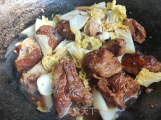 白菜烩排骨的做法步骤：5