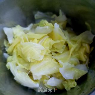 精肉拌包菜心的做法步骤：5