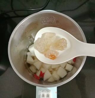 白果枸杞雪梨汁的做法步骤：7