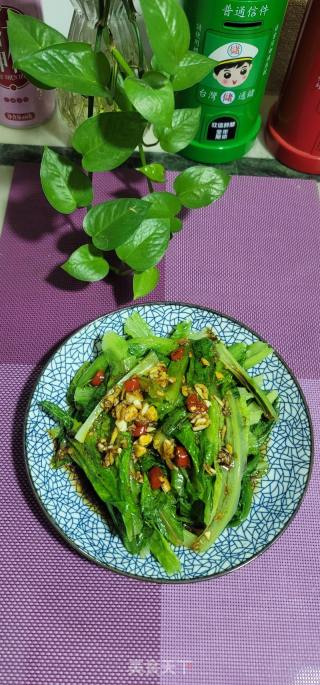 蒜香油麦菜的做法步骤：11
