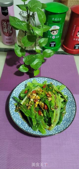 蒜香油麦菜的做法步骤：10