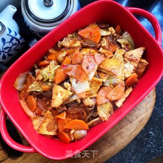 白菜粉条炖腊肉的做法步骤：13