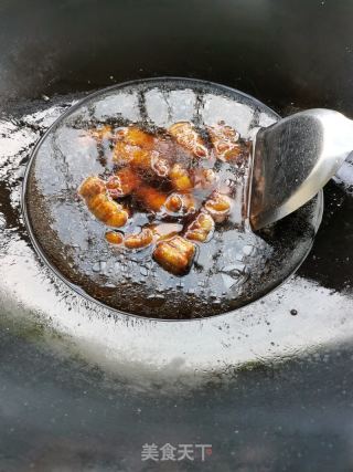 五花肉烧毛豆的做法步骤：7