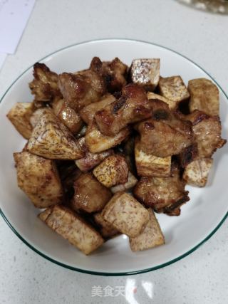 椒盐芋头排骨的做法步骤：7