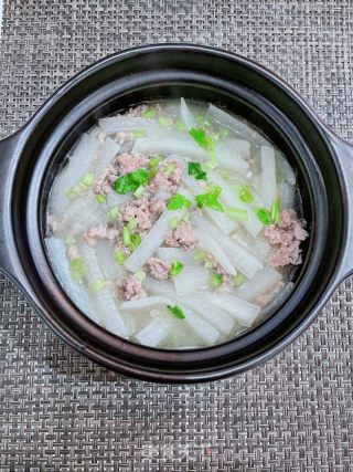 白萝卜肉沫煲的做法步骤：11