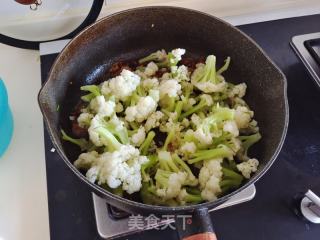 不过油的干锅菜花！的做法步骤：7
