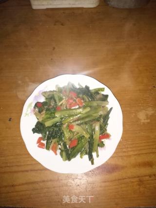 清炒莴苣叶的做法步骤：5