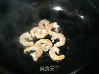 虾仁芥菜炒饭的做法步骤：3