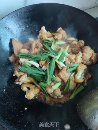五花肉焖花菜的做法步骤：10