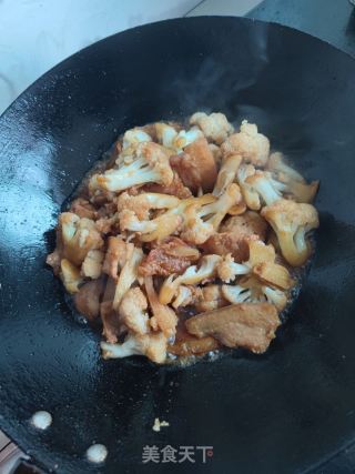 五花肉焖花菜的做法步骤：9