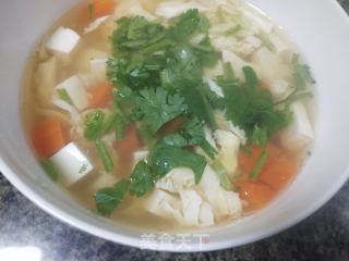 山药虾仁豆腐汤的做法步骤：14