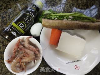 山药虾仁豆腐汤的做法步骤：1
