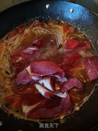 番茄土豆肥牛汤的做法步骤：13