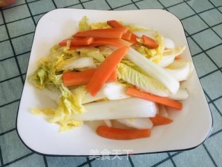 泡胡萝卜娃娃菜的做法步骤：11