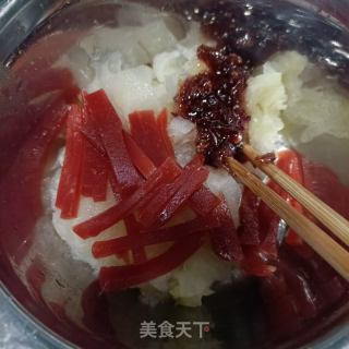 山楂糕拌银耳的做法步骤：10