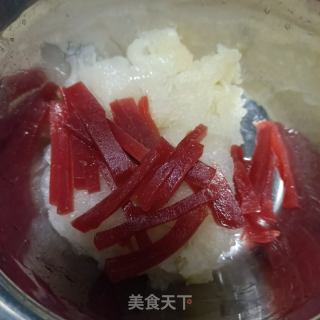 山楂糕拌银耳的做法步骤：8
