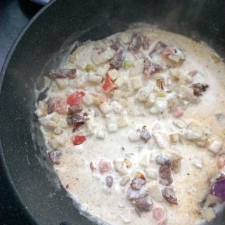 “腊味”煎辣肠芋头糕的做法步骤：18